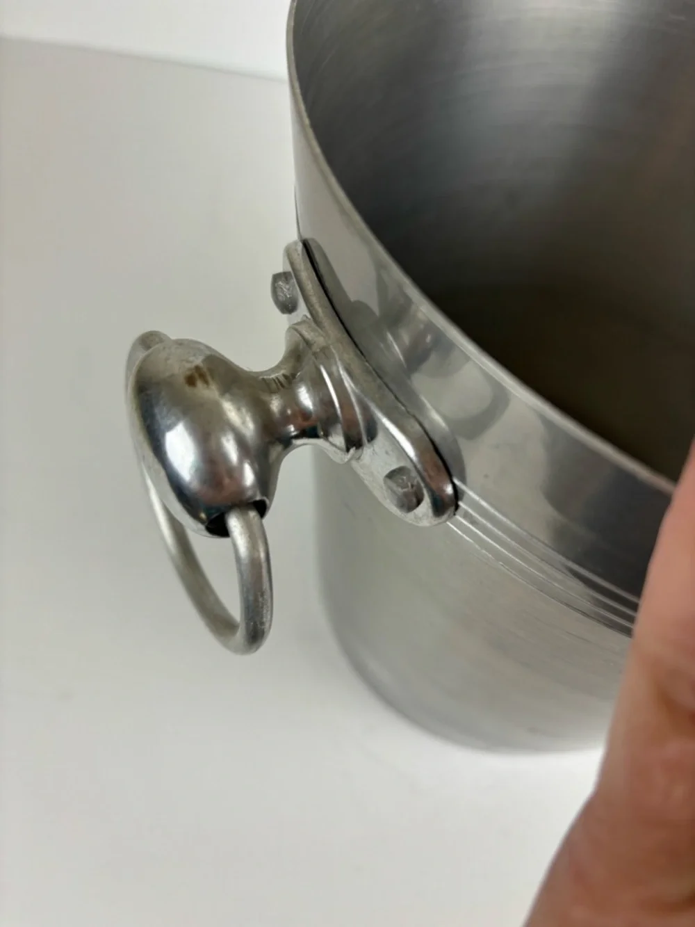 Vintage French Champagne Ice Bucket-Stainless Steel